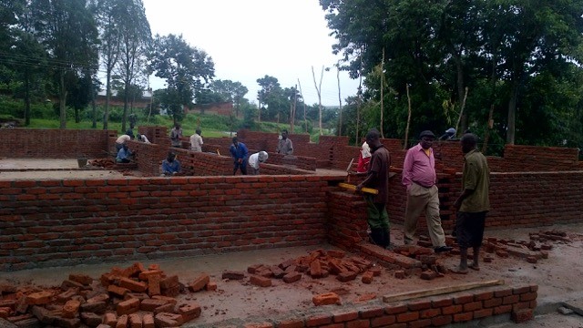 First phase of construction of the maternity hospital in Thyolo, Malawi 